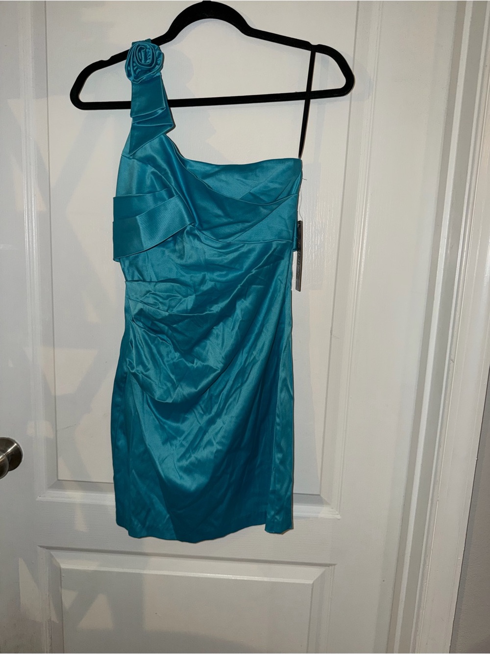 One sleeve asymmetrical formal dress, NWT